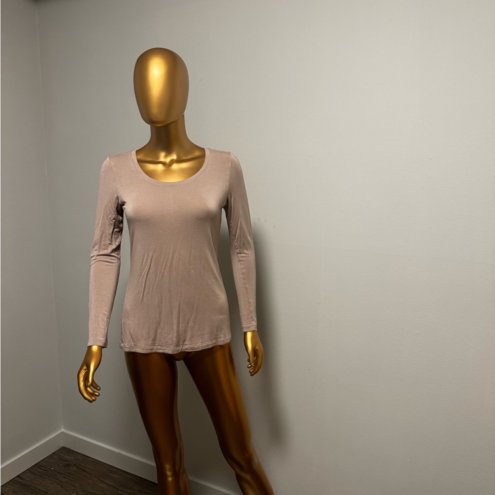 Tahari Blush Long Sleeve Blouse